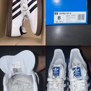 Adidas Kids Samba OG White and Black Sneakers